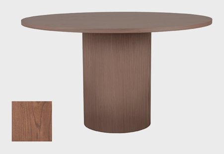 LABEL51 Ronde Eettafel 'Oliva' Walnoot Eiken, 130cm