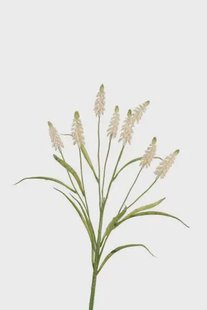 Kunstbloem Muscari - wit - 60 cm