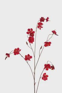 Kunstbloem Bloesem - Rood - 94 cm