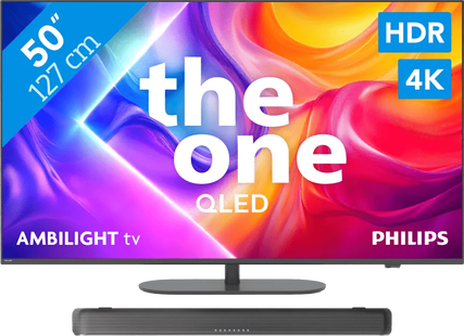 Philips Ambilight 50'' PUS9000 QLED 4K (2025) + Philips TAB5109