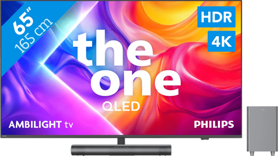 Philips Ambilight 65'' PUS9000 QLED 4K (2025) + Philips TAB6100
