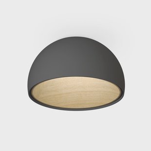 Duo 4874 LED plafondlamp, grafiet Vibia - Woonkamer - Modern - Metaal - Rond