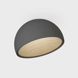 Duo 4876 schuine LED plafondlamp, grafiet Vibia - Woonkamer - Modern - Metaal - Rond