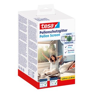 Tesa Pollenscherm - Antraciet - Plakbevestiging - 1,2x2,4m