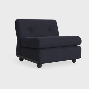 HAY Amanta bankmodule Antraciet-turf blauw rood mêlee, 1-zits/fauteuil
