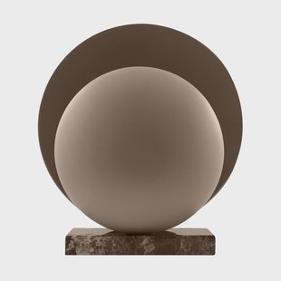 Globen Lighting Orbit tafellamp Mocha, bruin marmer