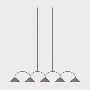 Globen Lighting Curve hanglamp 5 Mocha