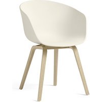 HAY About A Chair AAC 22 - crèmewit - lak op waterbasis - Standaard glijders kunststof
