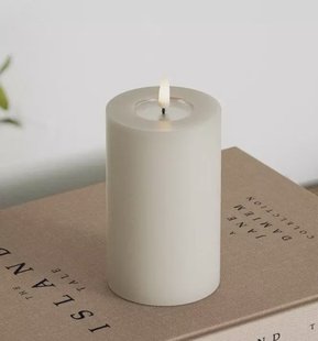 LED Stompkaars Zand - ø 7,5 x 12,5 cm