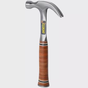 Estwing E12C Curved Claw Hammer EWEE12C Stacked Leather Grip, klauwhamer 340 gram