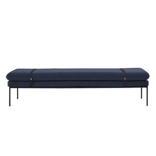 Ferm Living Turn Daybed Bank Fiord Cotton Mit Schwarzen Riemen
