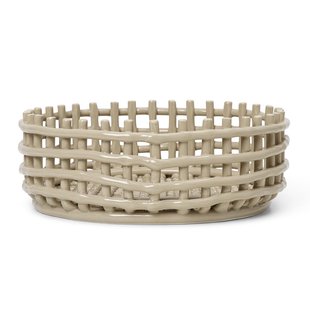 Ferm Living Ceramic Basket Opbergmand Centerpiece