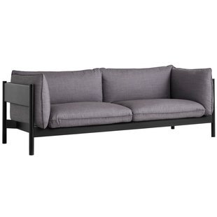 Hay Arbour 3-zits Bank Zwart Gelakt Onderstel