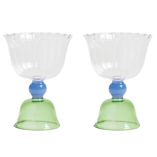 &amp;klevering Tulip Wijnglazen Set Van 2