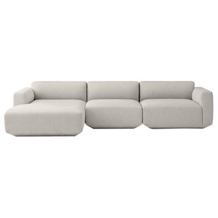 &amp;tradition Develius Bank 3-zits Met Chaise Longue Links