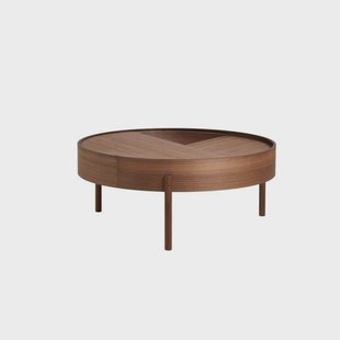Woud - Arc Sofa-tafel Ø89 Walnut