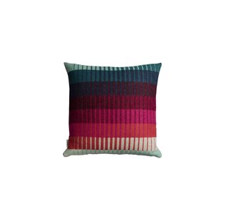 Roros Tweed Asmund Gradient Kussen - rood-turquoise