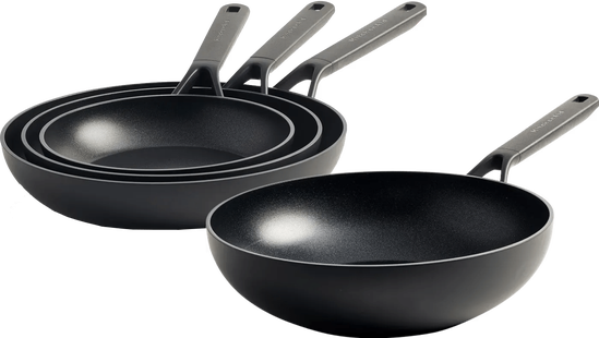 KitchenAid Classic Forged Koekenpannenset 20 + 24 + 28 cm + Wokpan 28 cm