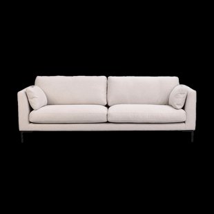 Corwin gestoffeerde 3 zitsbank beige - 238 cm