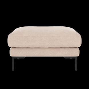 Corwin gestoffeerde hocker beige - 84 x 45 cm