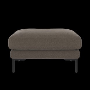 Corwin gestoffeerde hocker grijs - 84 x 45 cm