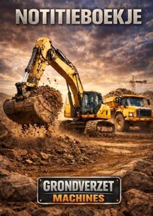 Notitieboekje, grondverzet machines