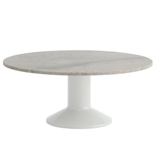 Muuto Midst Bijzettafel&Oslash;90 Grijs Onderstel Grijs Marmer