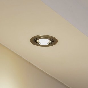 Lindby inbouwlamp Jyla, mat nikkel, Ø 13 cm, GX53