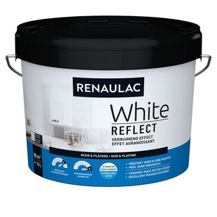 Renaulac Muur & Plafond Muurverf - Zijdeglans - Wit - 10l