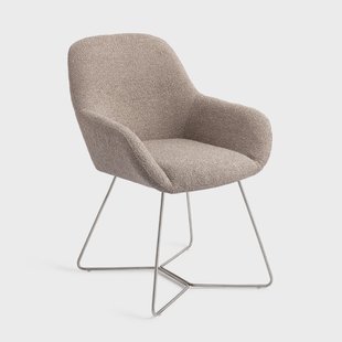 Jesper Home Eetkamerstoel 'Kushi' Beehive Steel, kleur Stone Haze