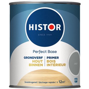 Histor Perfect Base Grondverf Hout Binnen Grijs 750ml