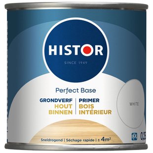 Histor Perfect Base Grondverf Hout Binnen Wit 250ml