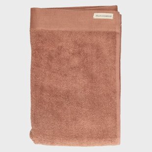 Handdoek, recycled katoen, terraroze, 70 x 140 cm