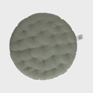 Stoelkussen, bio-katoen, tijmgroen,&Oslash;40 cm