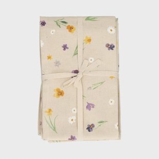 Tafelkleed, GOTS bio-katoen, lentebloem, 145 x 180 cm