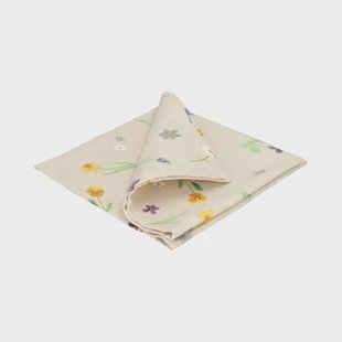 Servet, GOTS bio-katoen, lentebloem, 40 x 40 cm
