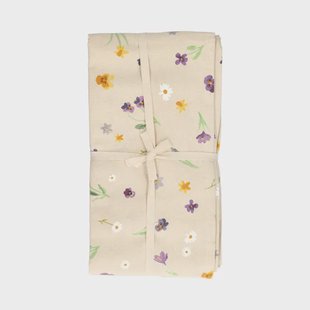 Tafelkleed, GOTS bio-katoen, lentebloem, 145 x 300 cm