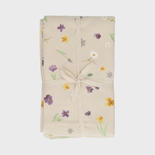 Tafelkleed, GOTS bio-katoen, lentebloem, 145 x 250 cm