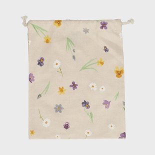 Cadeauzakje, bio-katoen, lentebloem, 24 x 29 cm