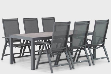 Presto Vasto/Residence 220 cm dining tuinset 7-delig