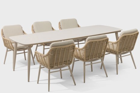 Coco Antoni/Vienna 240 cm dining tuinset 7-delig
