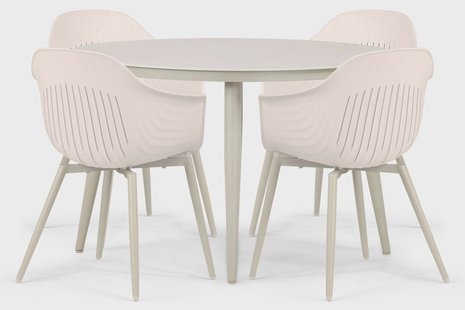 Lifestyle Lissabon/Vienna 120 cm dining tuinset 5-delig