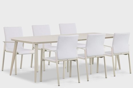 Lifestyle Rome/Vienna 240 cm dining tuinset 7-delig
