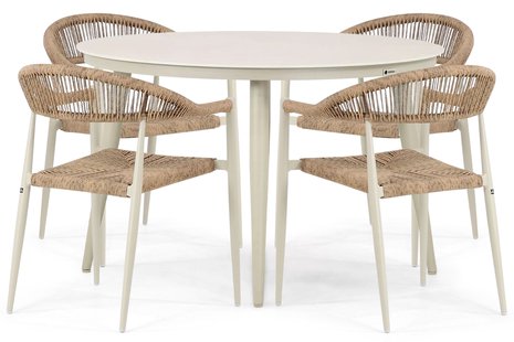 Lifestyle Granada/Vienna 120 cm dining tuinset 5-delig