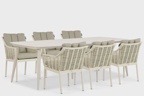 Apple Bee Milou/Vienna 240 cm dining tuinset 7-delig