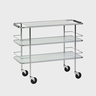 Lammhults Cargo serveerwagen Gematteerd glas-chroom