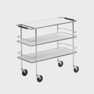 Lammhults Cargo serveerwagen Wit laminaat-chroom