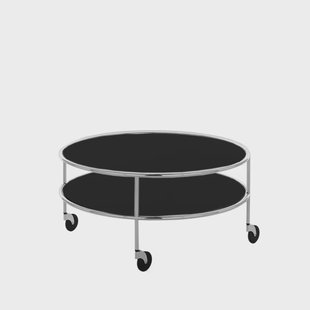 Lammhults Chicago III salontafel Zwart laminaat-chroom