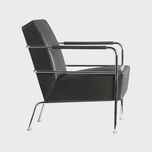 Lammhults Cinema fauteuil Elmo Nordic zwart-chroom