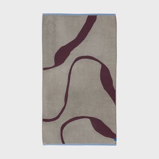 Mette Ditmer Nova Arte badhanddoek 70x133 cm Wine-sand